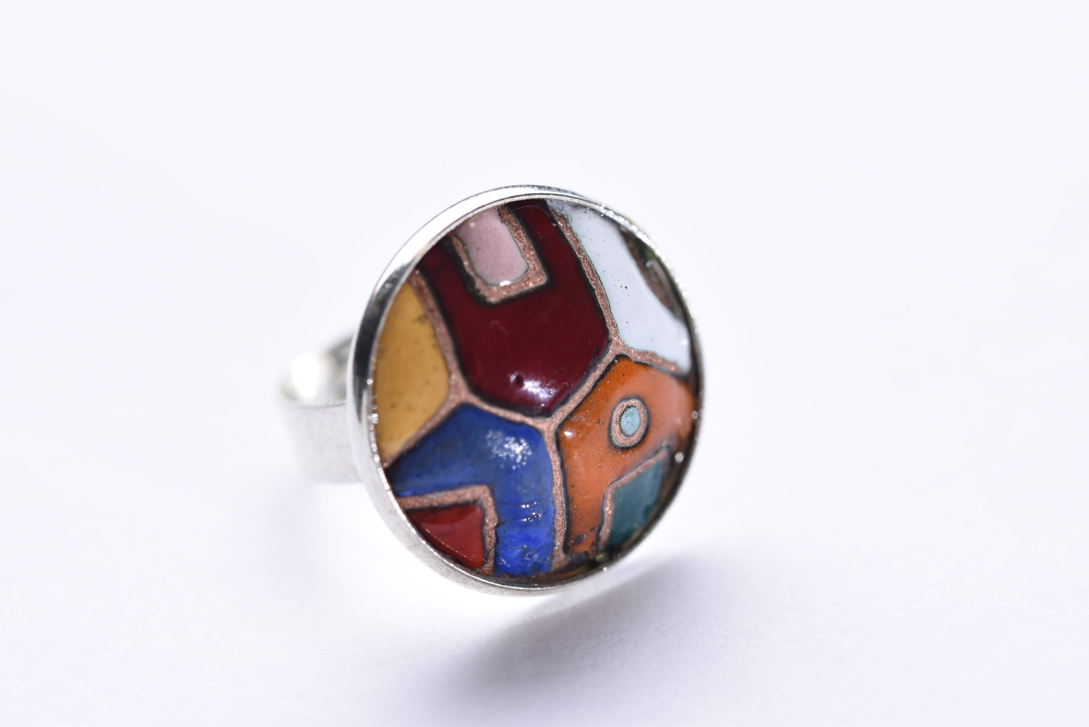 Iparművész tűzzománc gyűrű