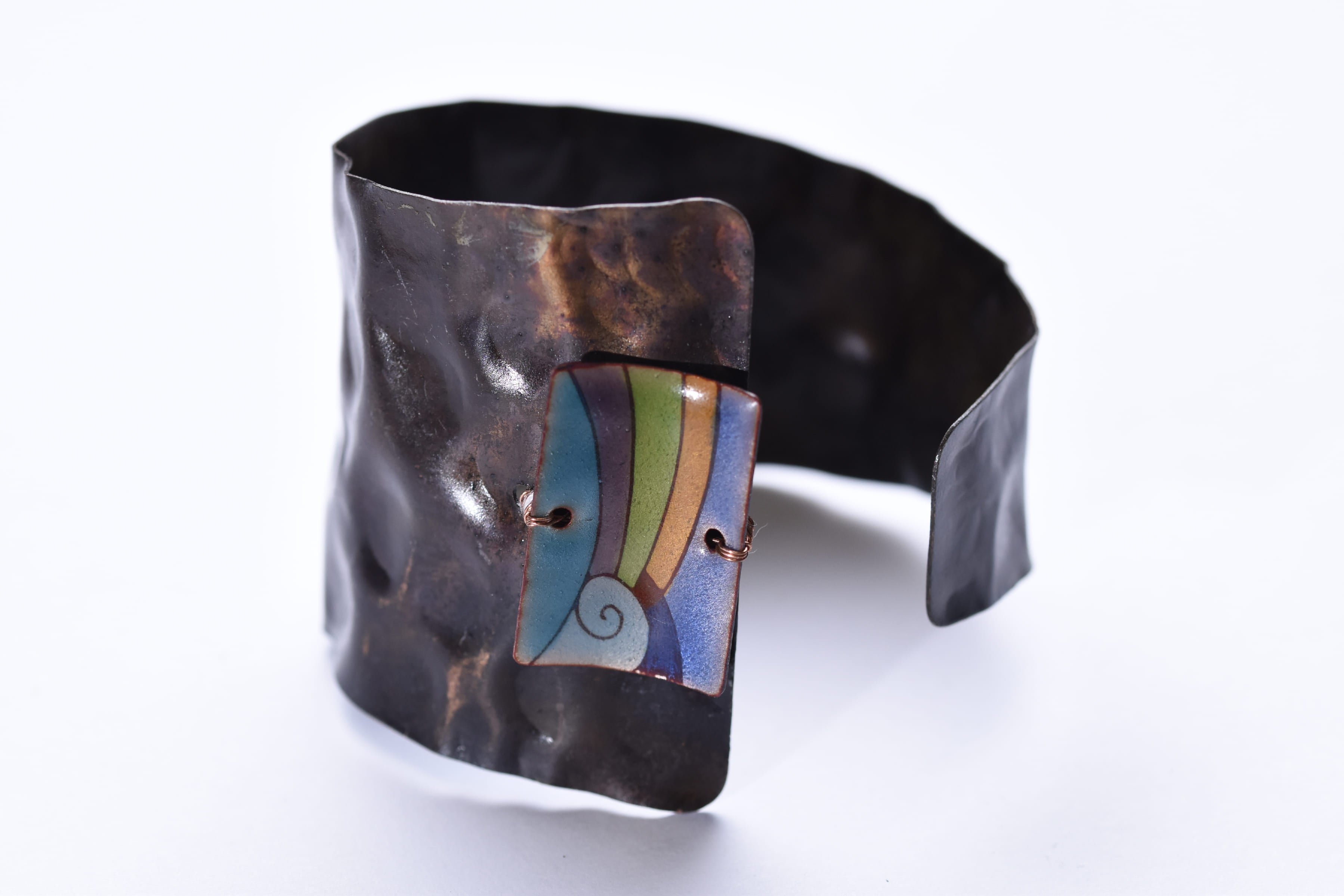 Iparművész tűzzománc karkötő