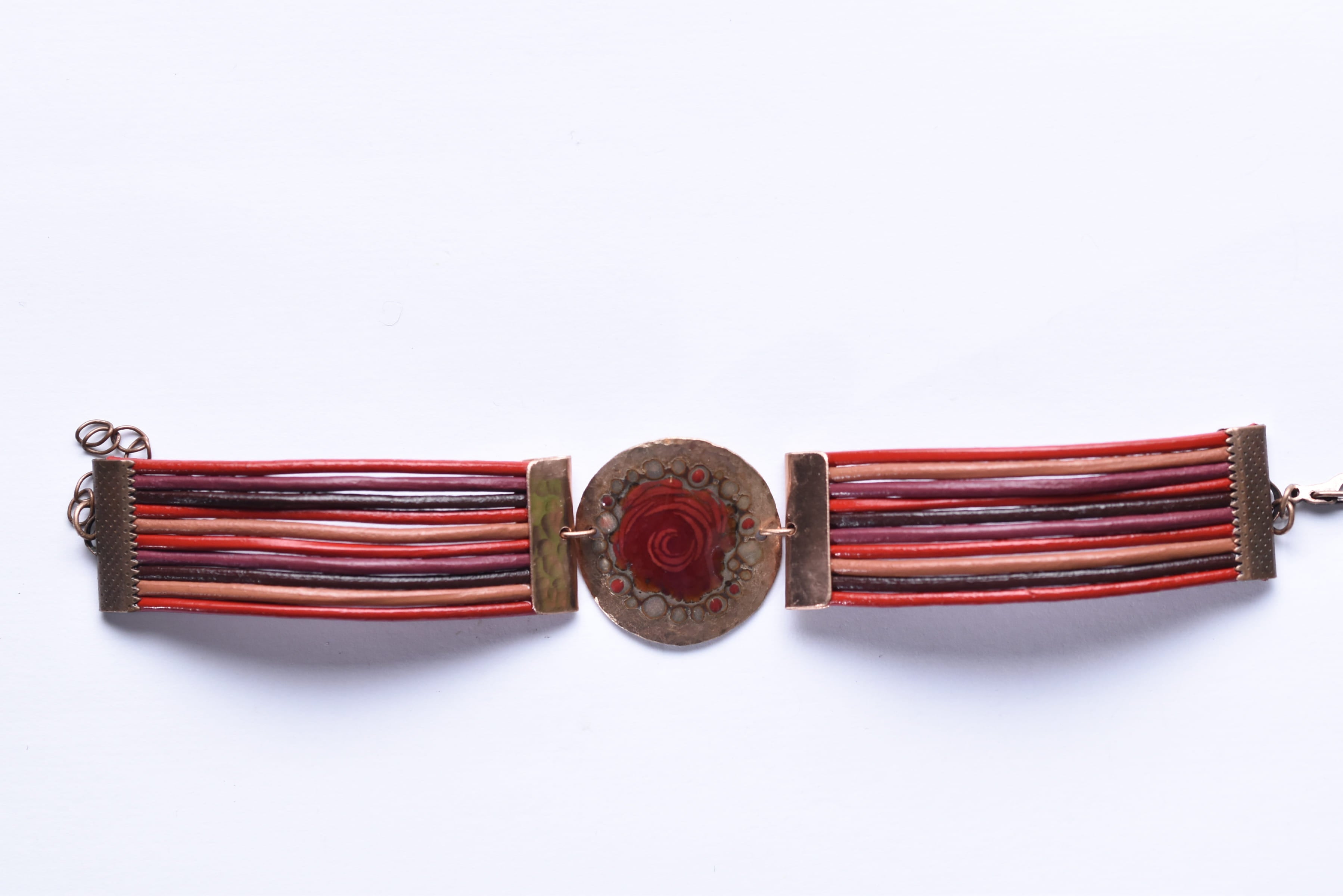 Iparművész tűzzománc karkötő