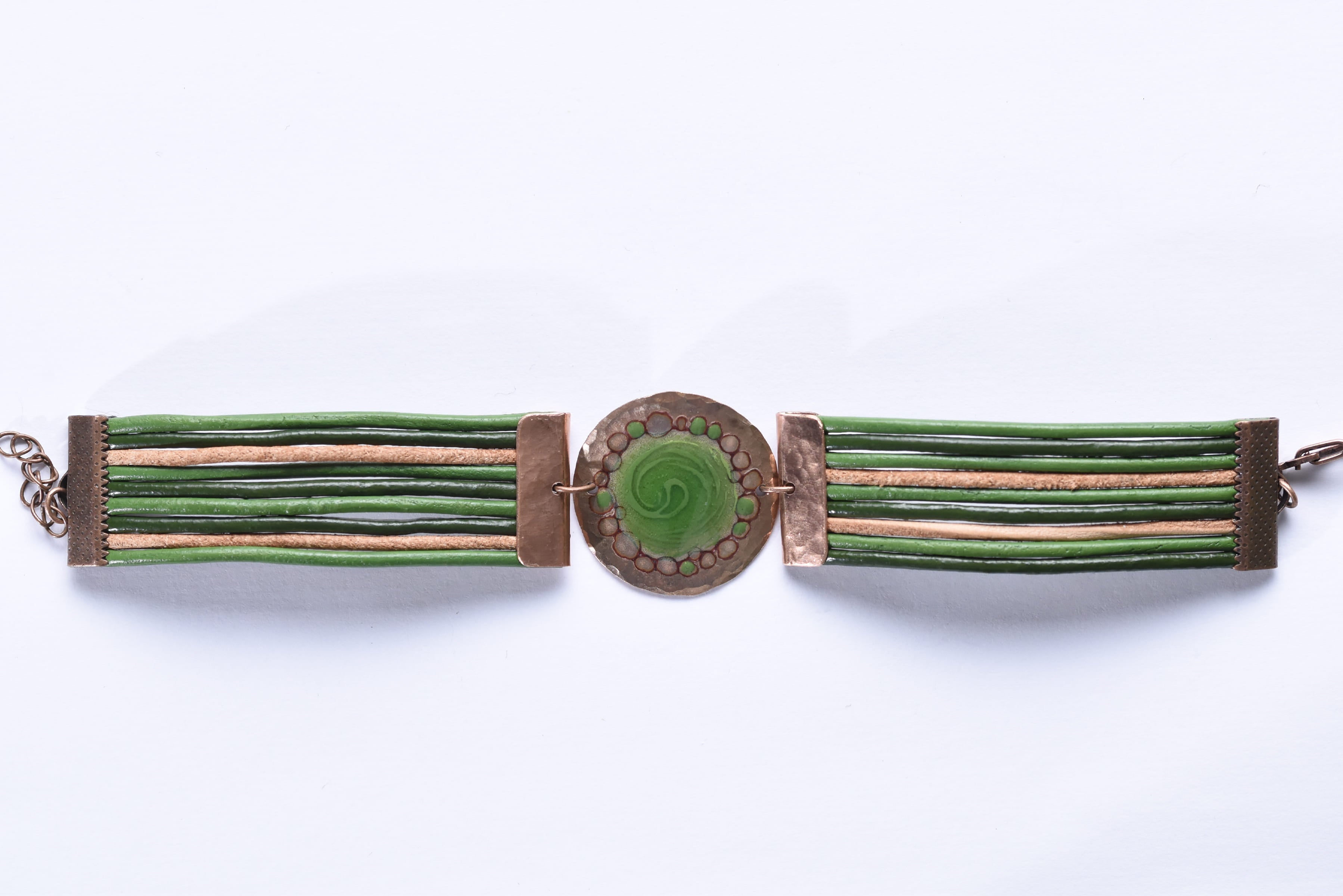 Iparművész tűzzománc karkötő