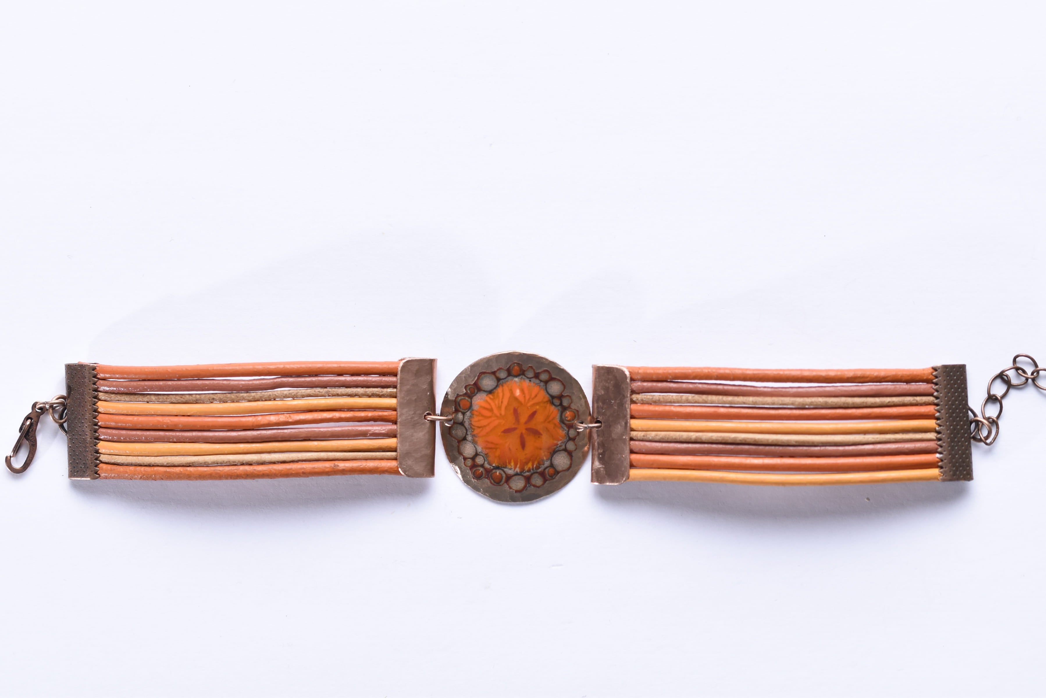 Iparművész tűzzománc karkötő