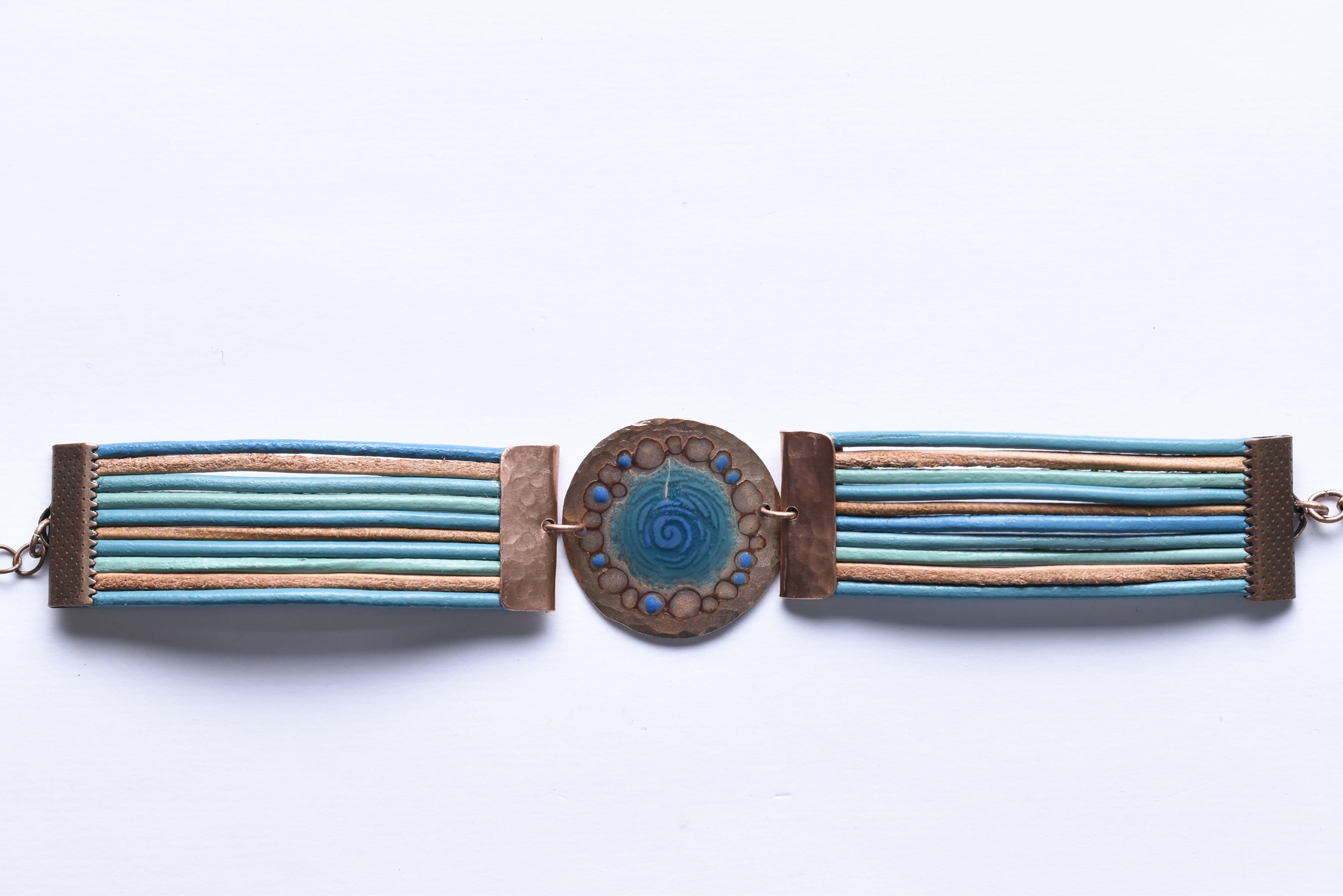 Iparművész tűzzománc karkötő