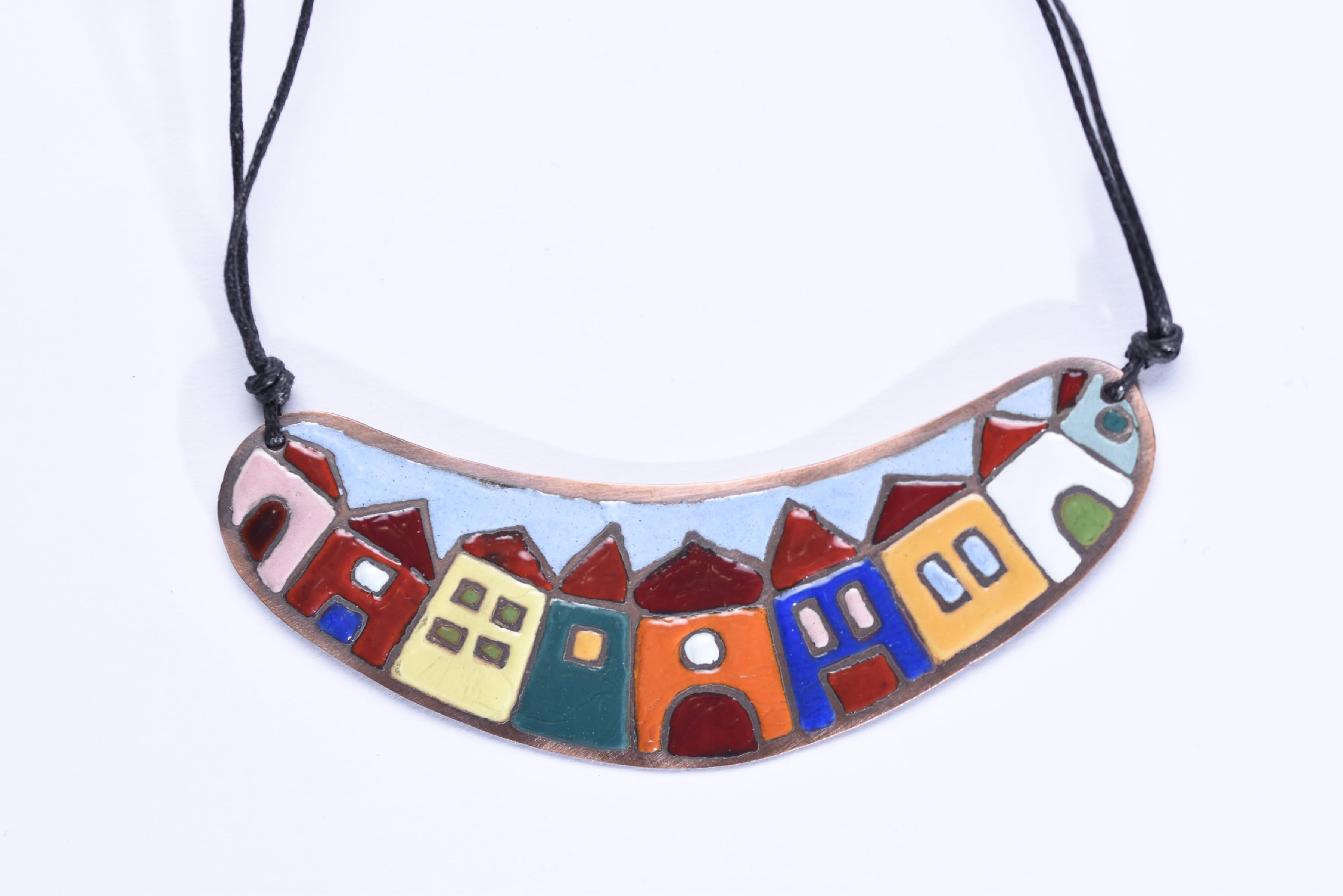 Iparművész tűzzománc nyaklánc