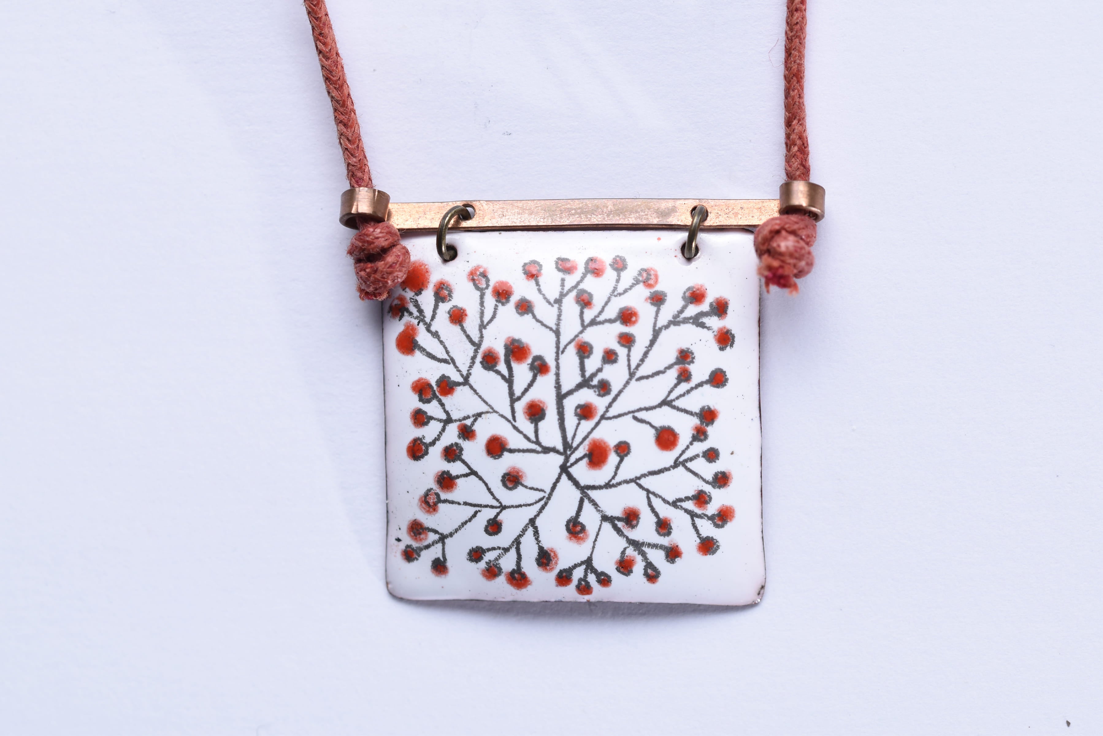 Iparművész tűzzománc nyaklánc