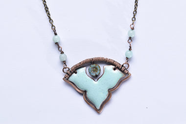 Iparművész tűzzománc nyaklánc