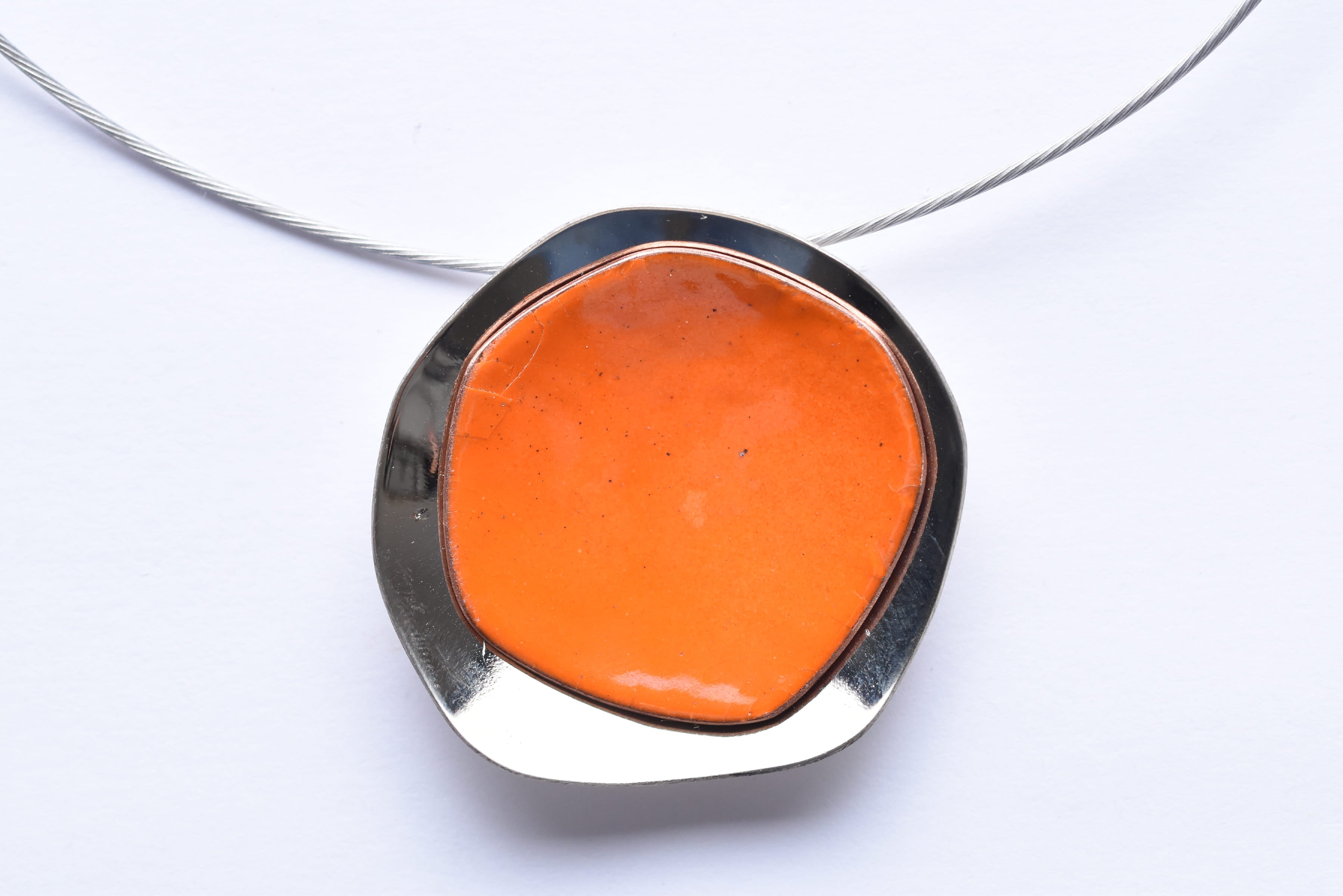 Iparművész tűzzománc nyaklánc