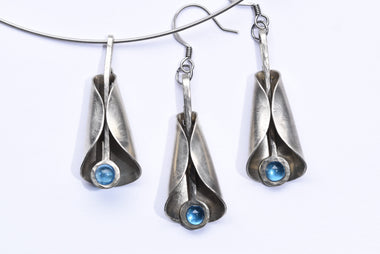 Iparművész tűzzománc ékszer szett