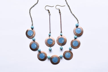 Iparművész tűzzománc ékszer szett