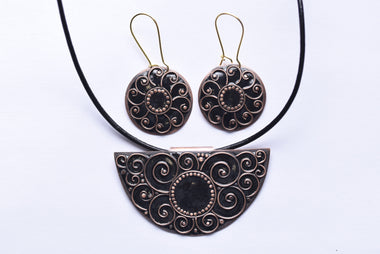 Iparművész tűzzománc ékszer szett