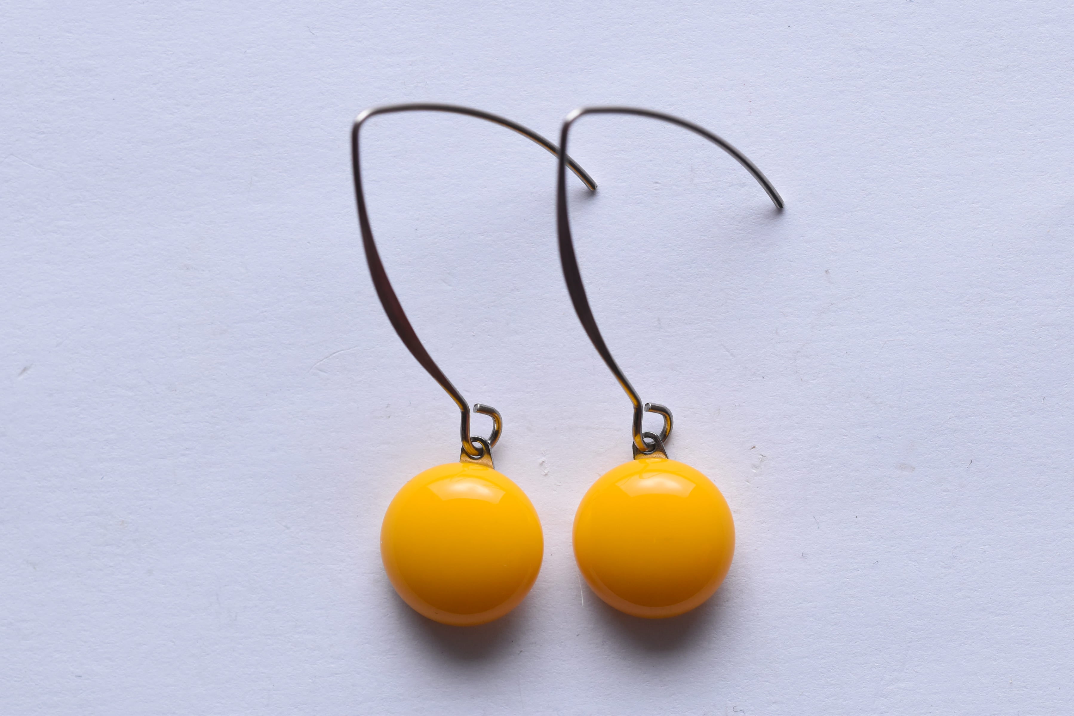 Kézzel készített üveg fülbevaló