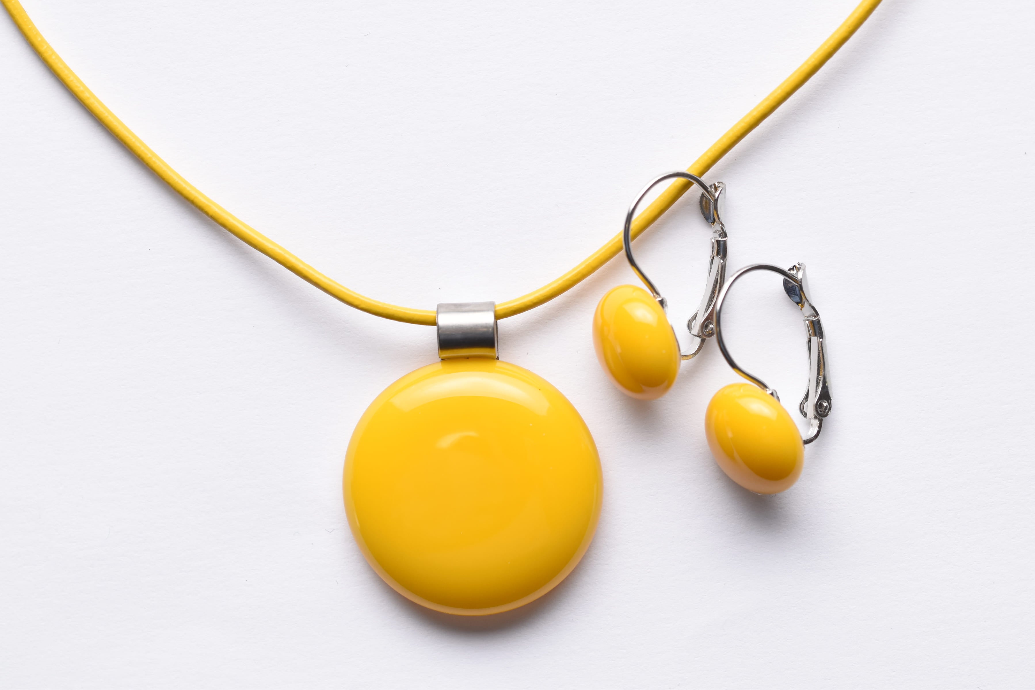 Kézzel készült üvegékszer szett