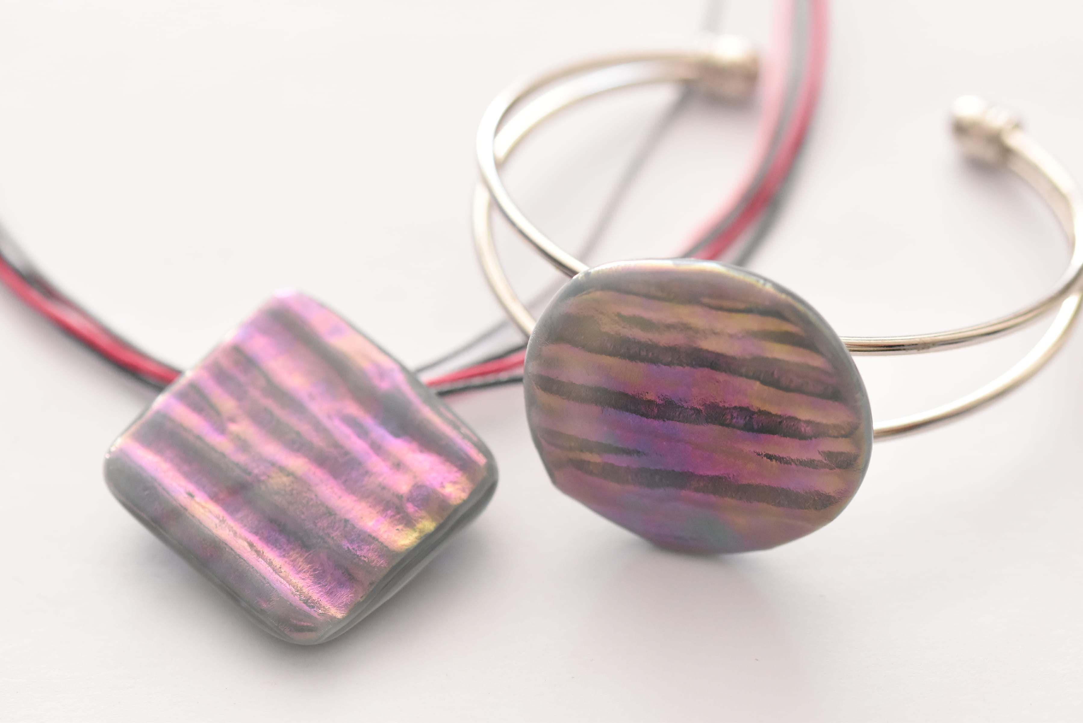 Kézzel készült üvegékszer szett