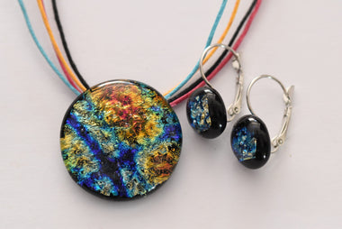 Kézzel készült üvegékszer szett