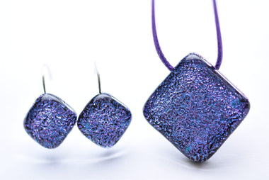 Kézzel készült üvegékszer szett