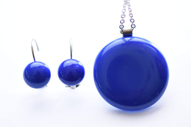 Kézzel készült üvegékszer szett